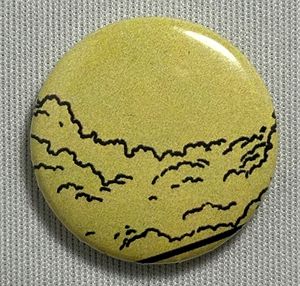 Fridge Magnet Yellow Clouds #1129