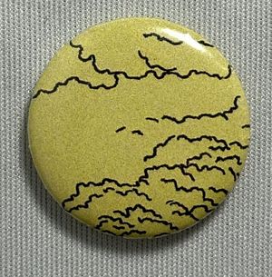 Fridge Magnet Yellow Clouds #1122